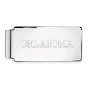 14k White Gold U of Oklahoma Money Clip