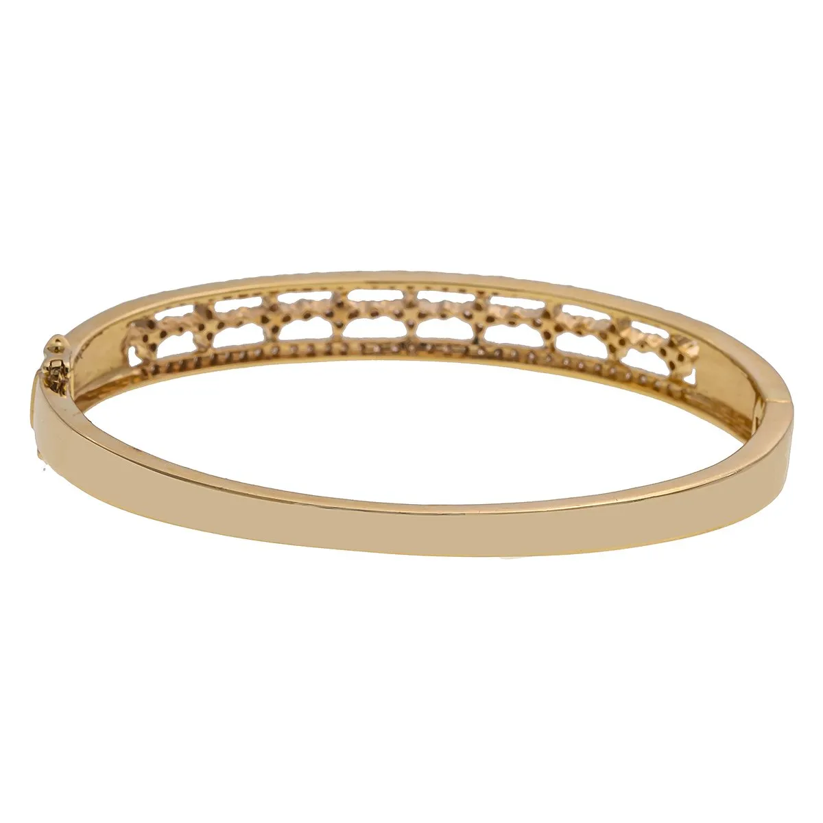 14K Yellow Gold Women's Bracelet With 1.70 CT Diamonds