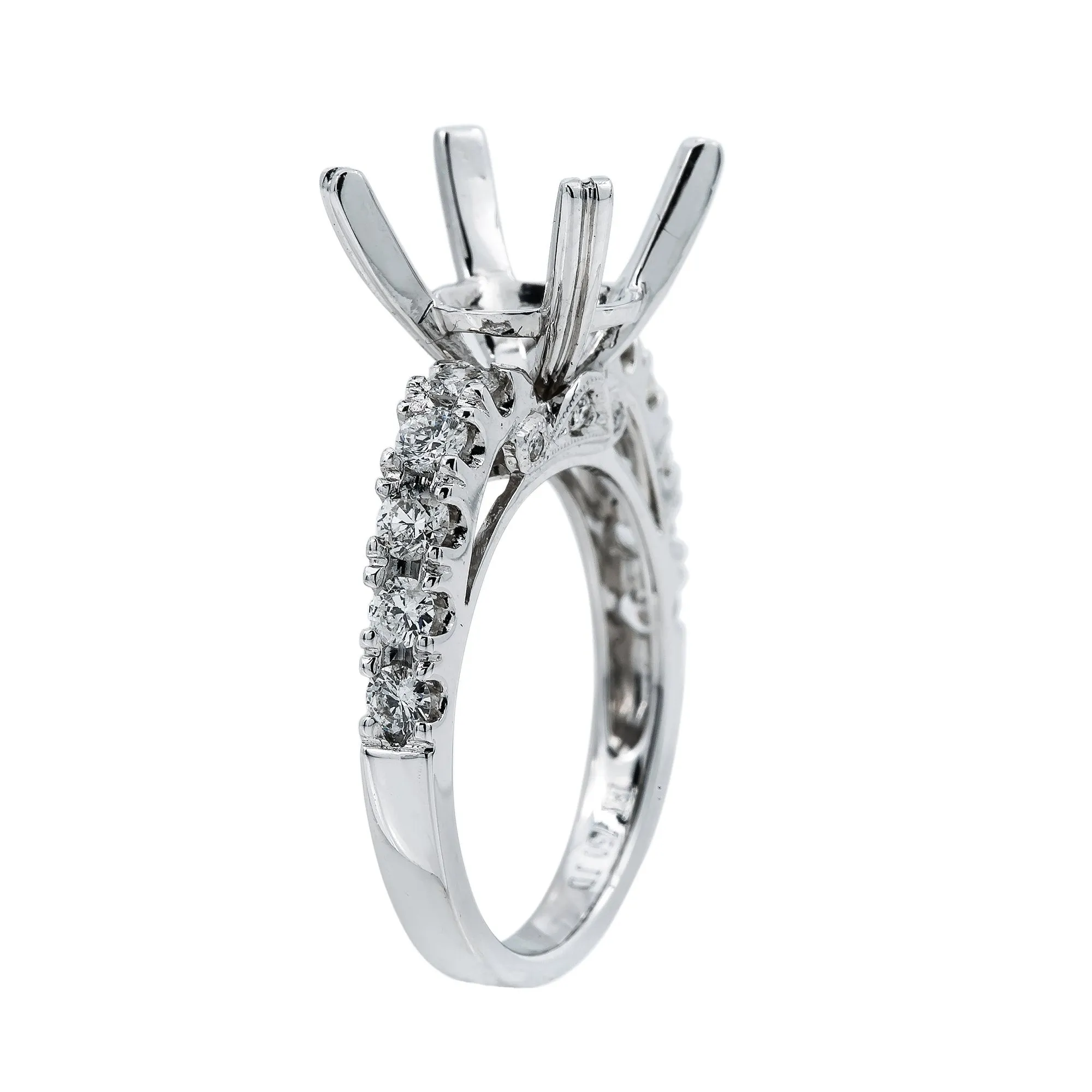 18K White Gold BJ8415R4 Women's Ring With 0.86 CT Diamonds