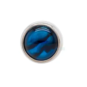 4mm Bezel-Set Natural Stone Threaded End