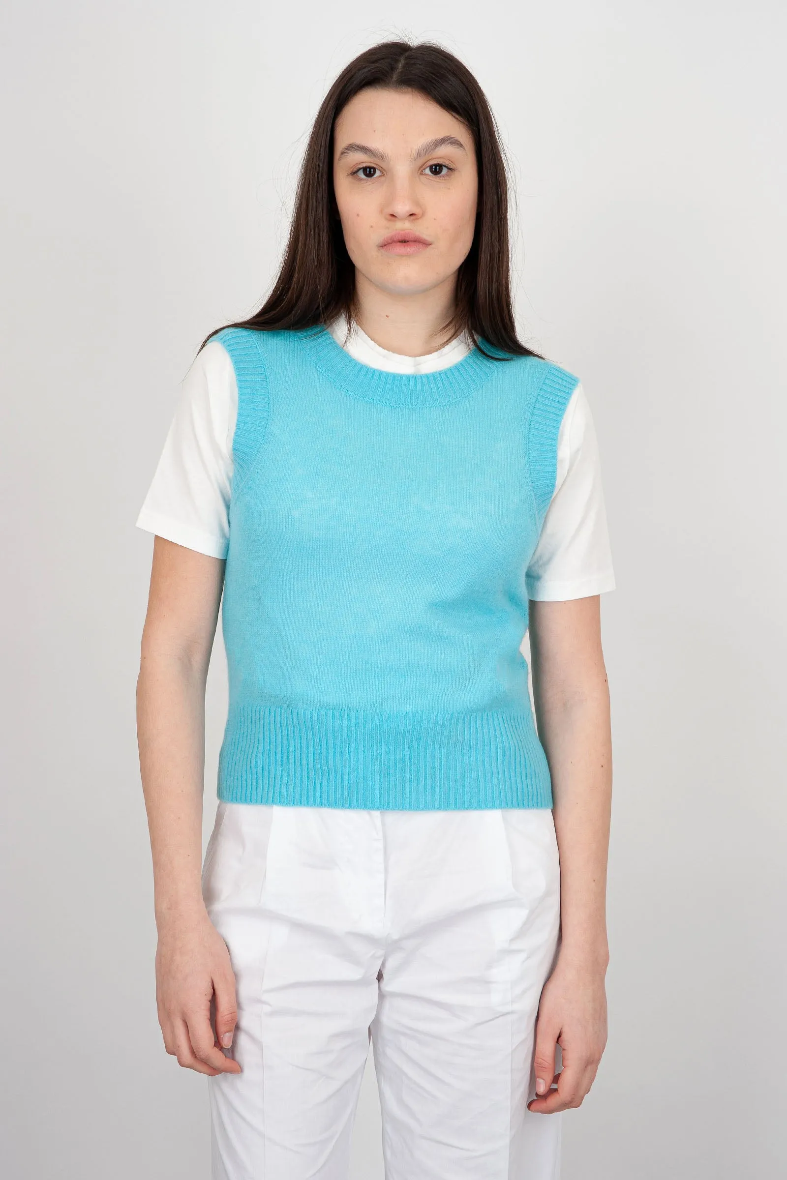 Absolut Cashmere Maglia Eileen Lana Celeste