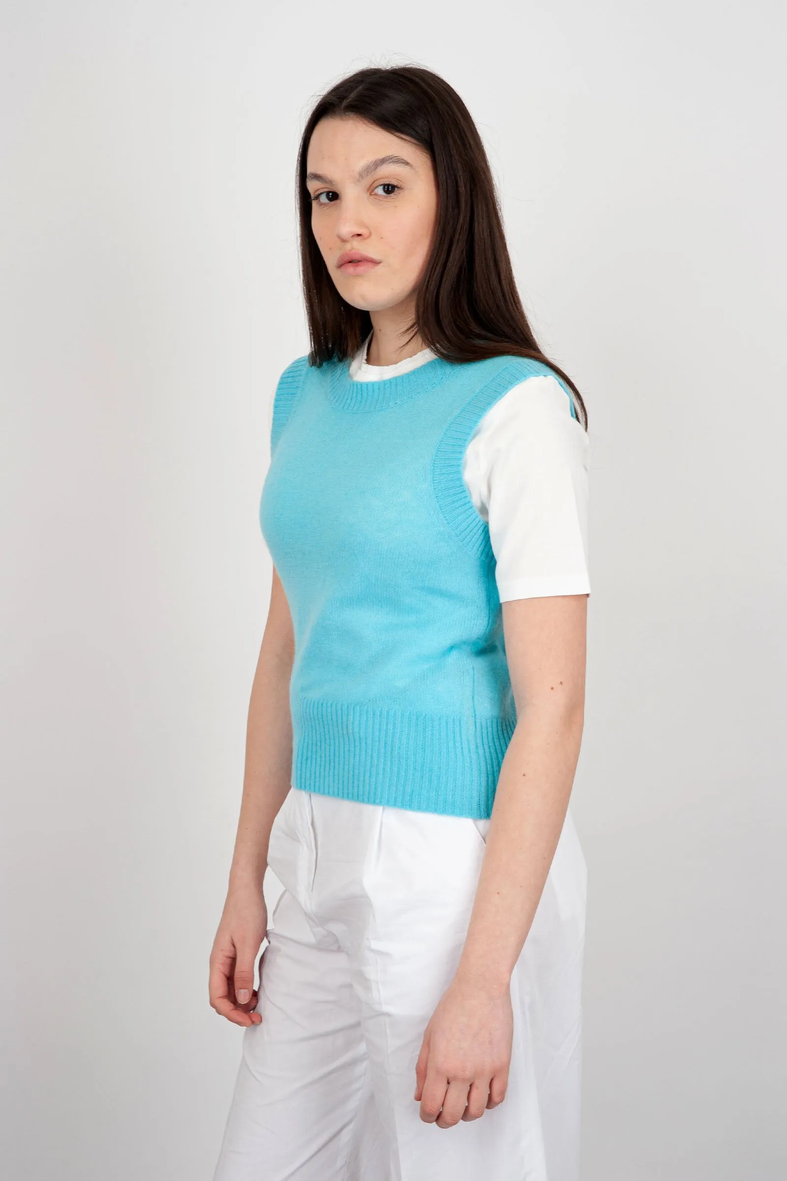 Absolut Cashmere Maglia Eileen Lana Celeste