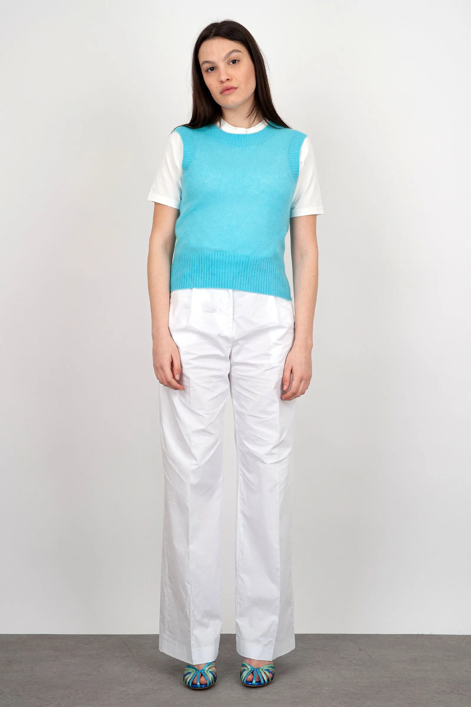 Absolut Cashmere Maglia Eileen Lana Celeste