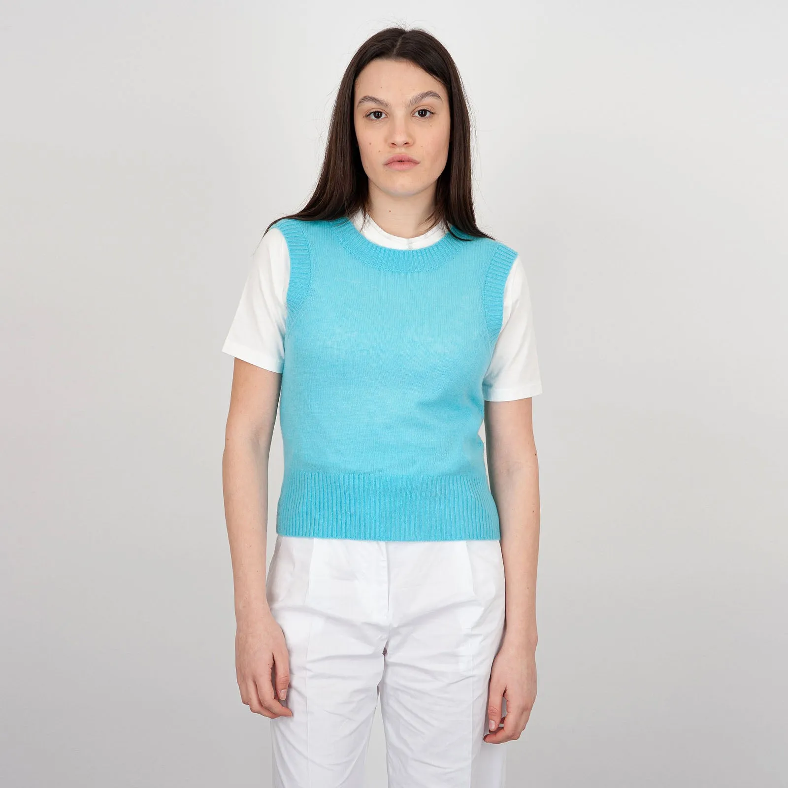 Absolut Cashmere Maglia Eileen Lana Celeste