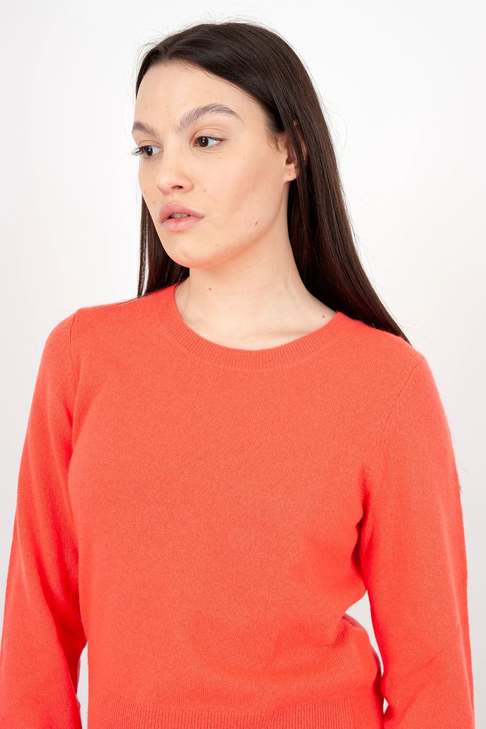 Absolut Cashmere Maglia Girocollo Carlie Lana Corallo