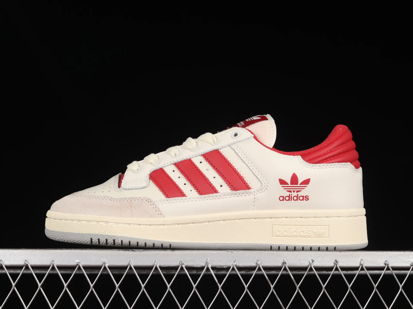 Adidas Centennial 85 Low Cream Red Light Grey HQ6278