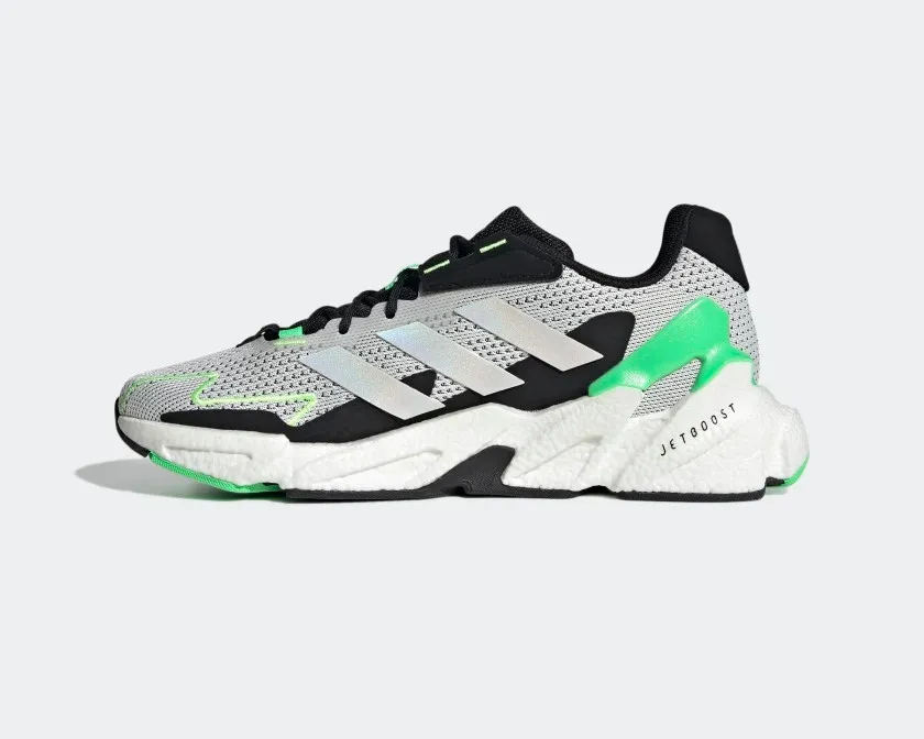 Adidas Tenis X9000L4 Crystal White Cloud White Screaming Green FZ3918