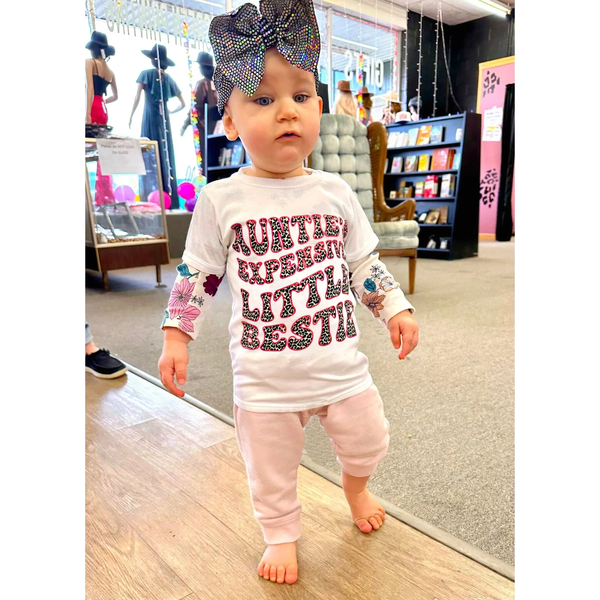 Auntie's expensive little bestie onesie or tee