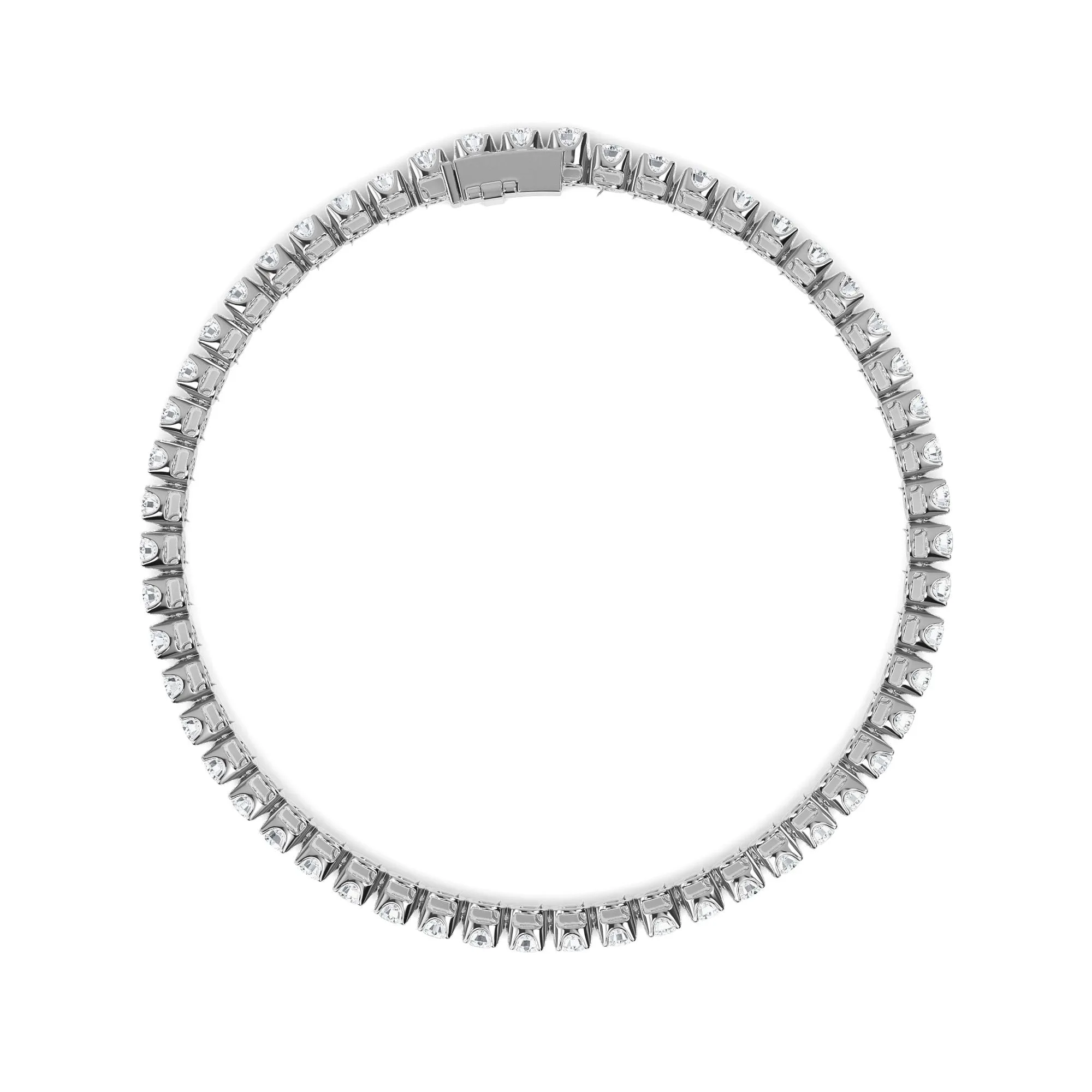 AUTRE - 14k White Gold 3.00ct Lab Grown Diamond Rounds Tennis Bracelet