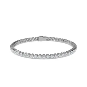 AUTRE - 14k White Gold 3.00ct Lab Grown Diamond Rounds Tennis Bracelet