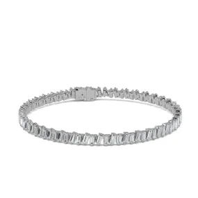 AUTRE - 14k White Gold 5.75ct Lab Grown Diamond Baguette Tennis Bracelet