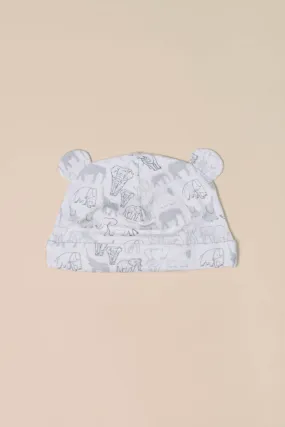 Baby Beanie - Grey Elephant Families