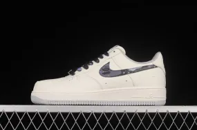 Bape x Nike Air Force 1 07 Low White Light Grey Black AA1356-115