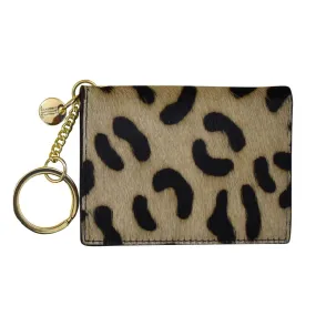 Black Leopard Haircalf Card Case