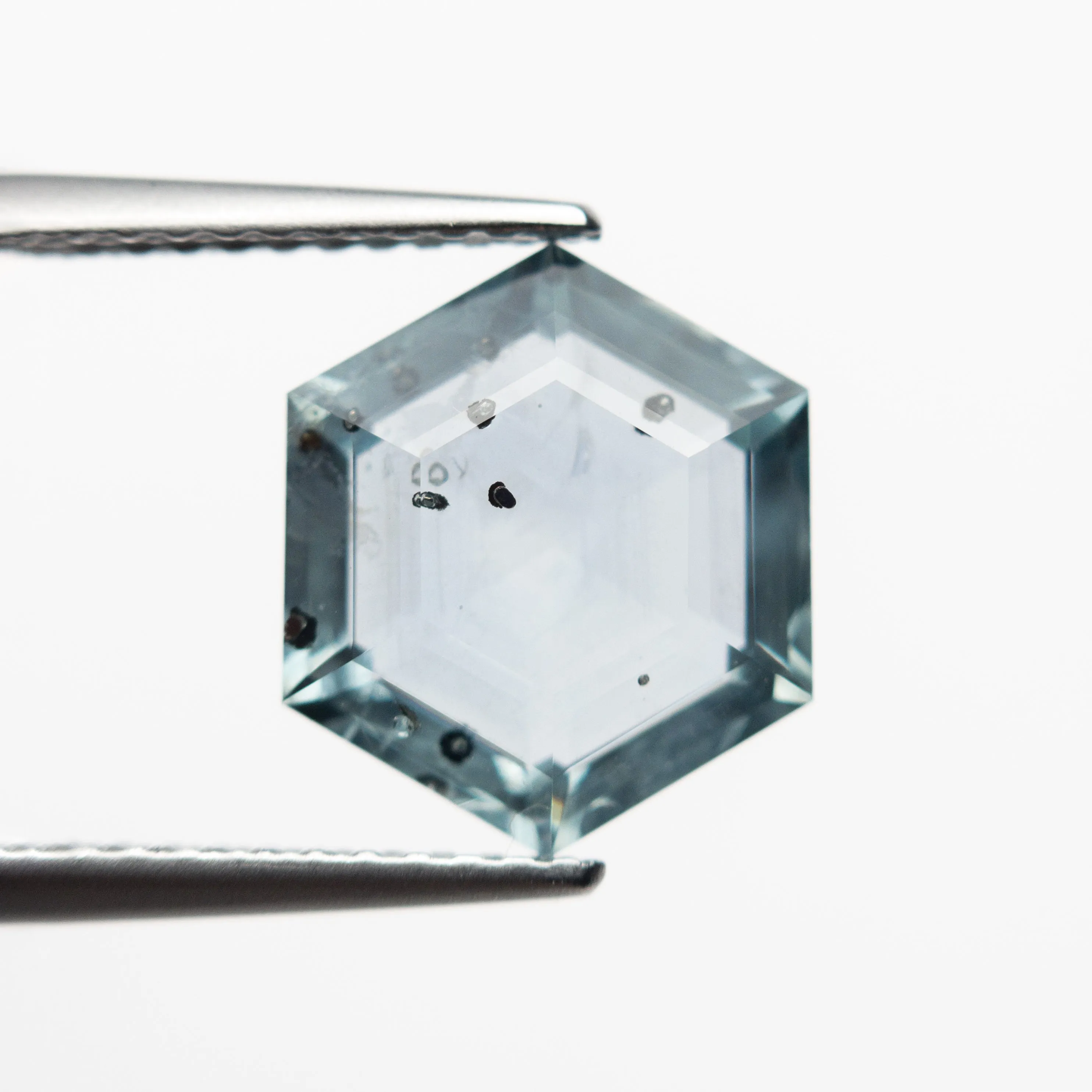 Blue Rosecut Sapphire - 4.20ct Hexagon