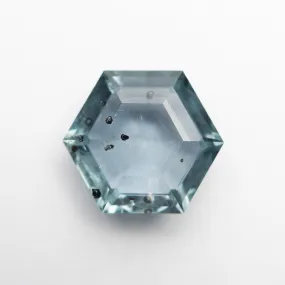 Blue Rosecut Sapphire - 4.20ct Hexagon