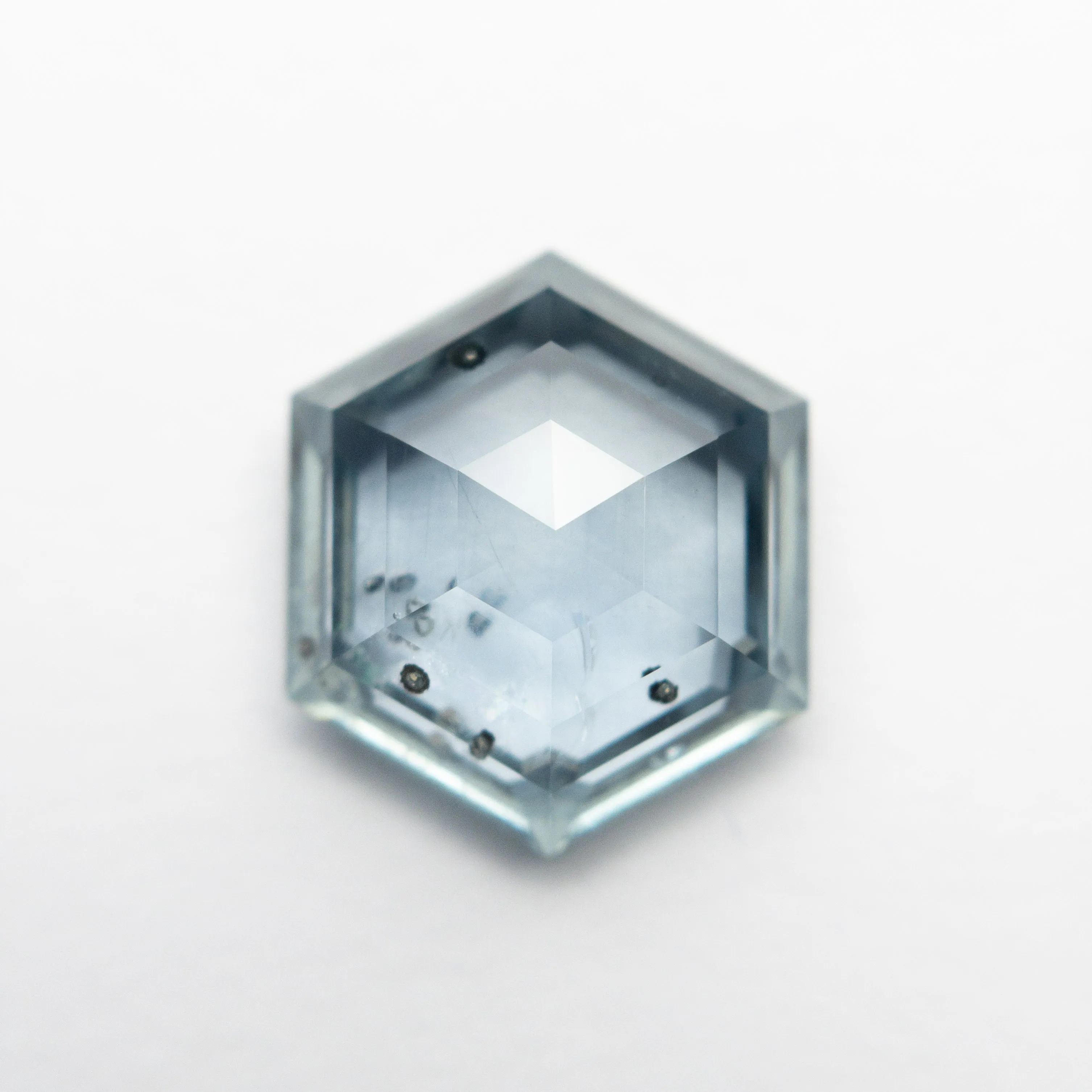 Blue Rosecut Sapphire - 4.20ct Hexagon