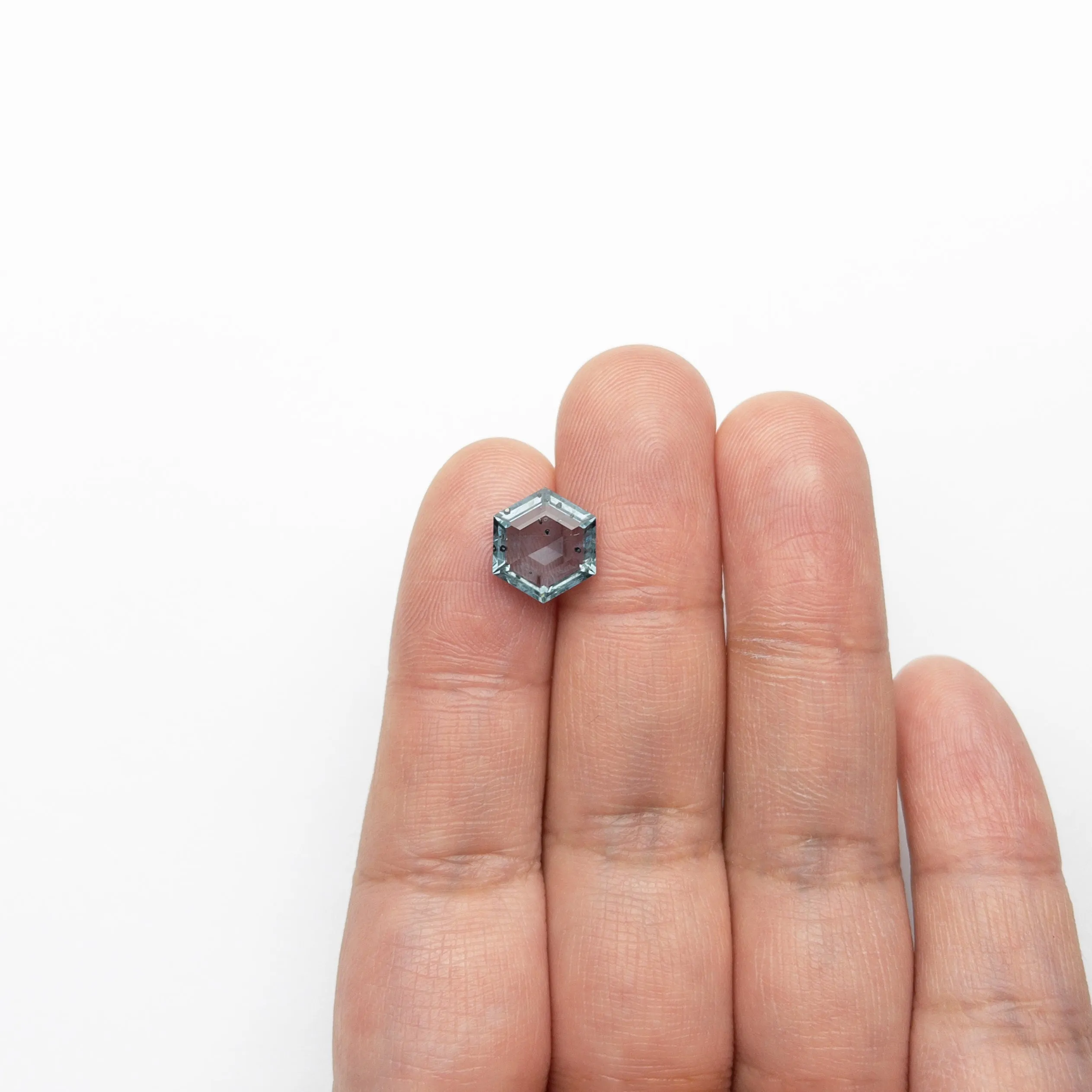 Blue Rosecut Sapphire - 4.20ct Hexagon