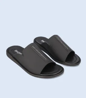 BM4614-BLACK-Men Slipper