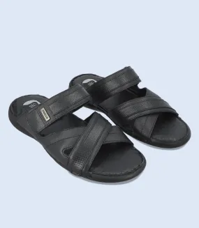 BM5501-BLACK-Men Comfort Slipper