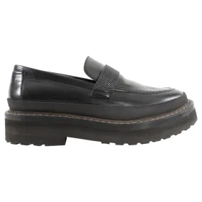 Brunello Black Leather Monili Chunky Loafer - 36.5 / 37