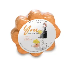 Caren Original Shower Sponge - YOU are that Girl! (Seaside)