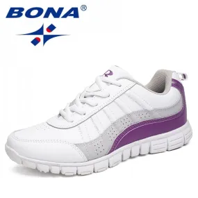 Chaussures de marche / course à lacets pour femme taille 36-41 BONA – Casual sport