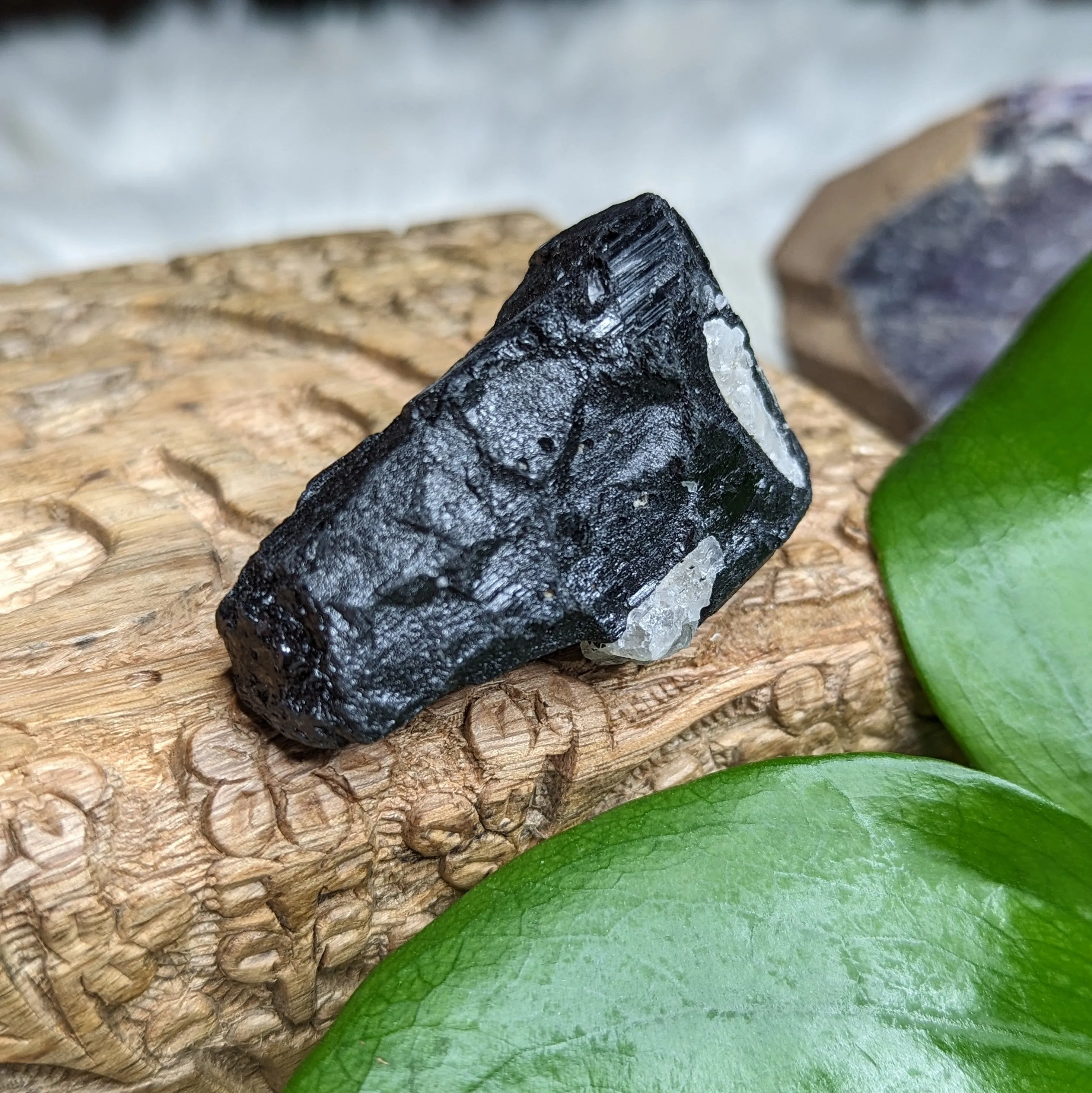 Chunky AA Black Tourmaline Natural Specimen~ Gemmy Protective Pocket Stone