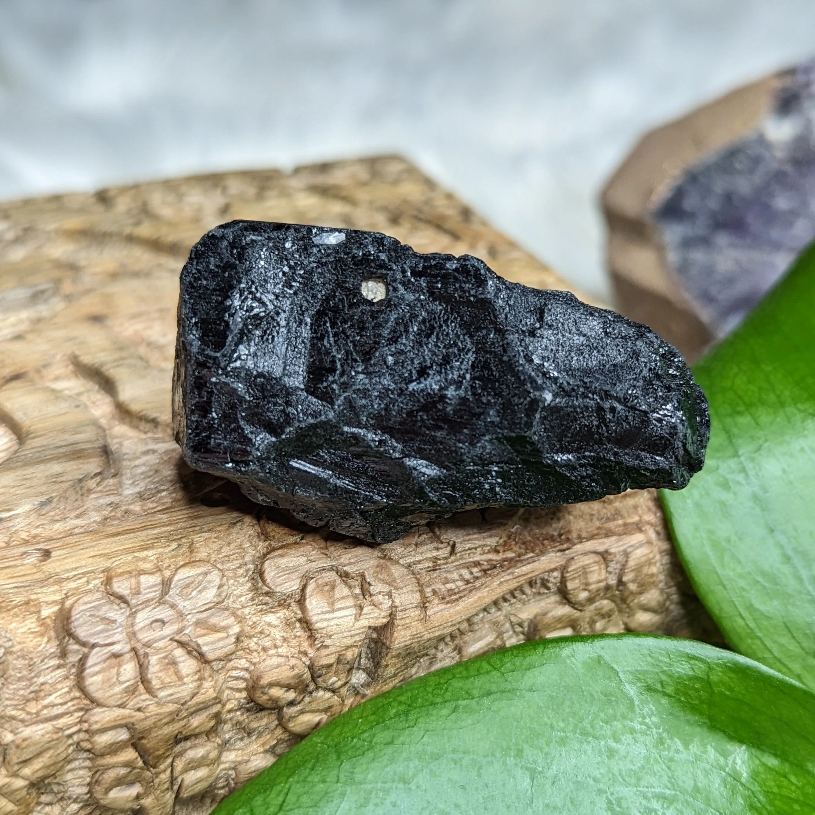 Chunky AA Black Tourmaline Natural Specimen~ Gemmy Protective Pocket Stone