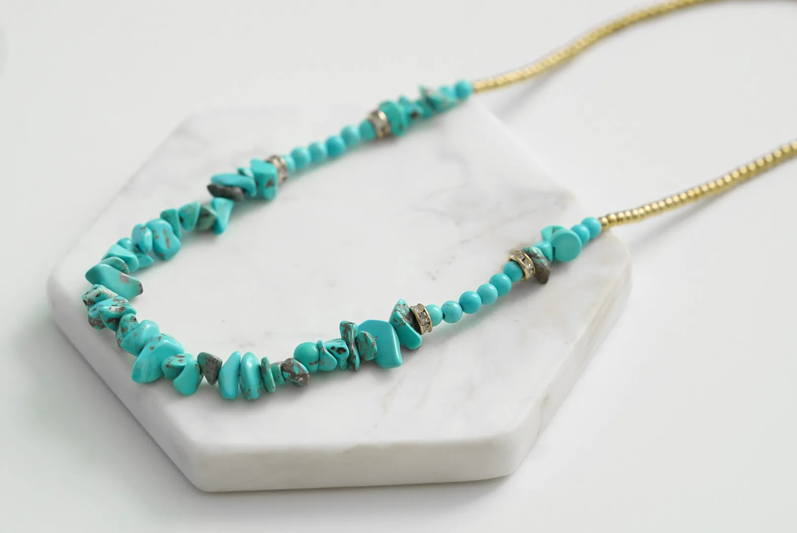 Cluster Collection - Turquoise Necklace