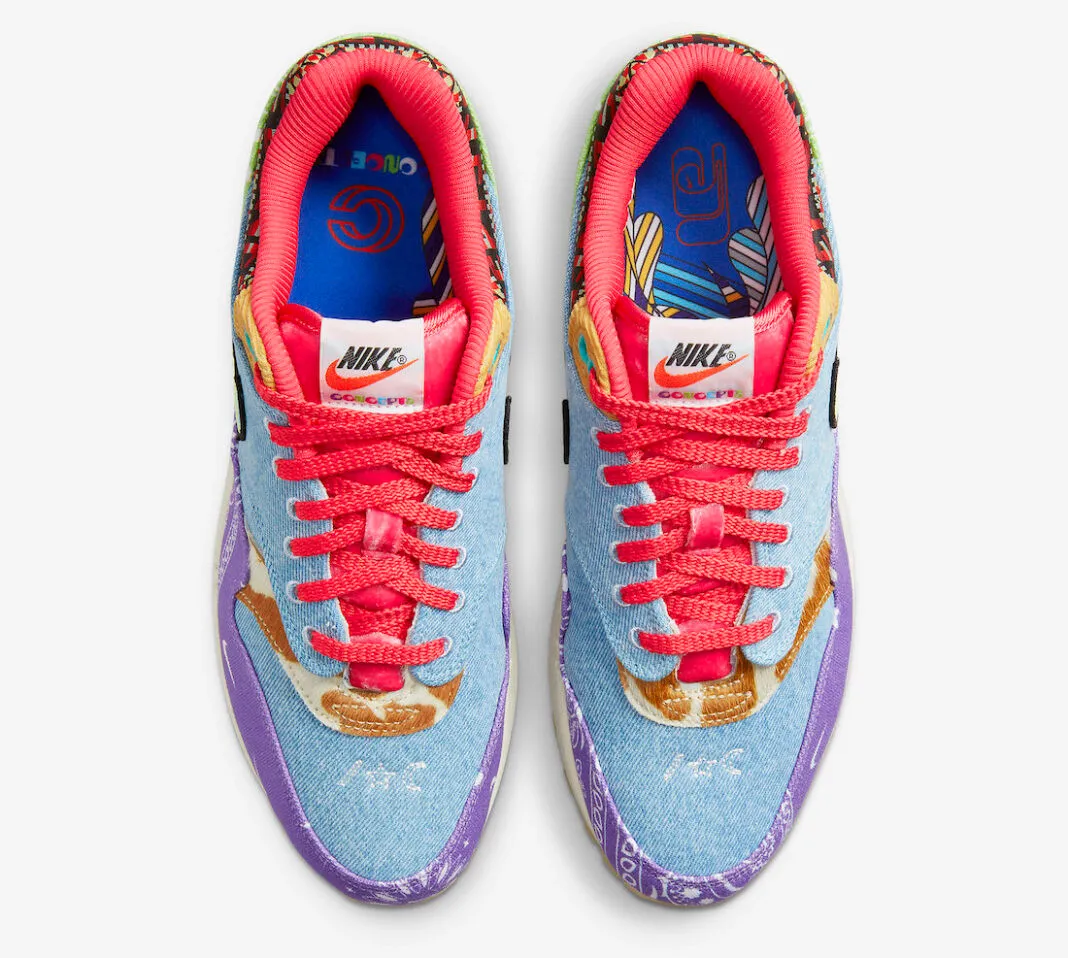 Concepts x Nike Air Max 1 Paisley Wild Violet Multi-Color Sail DN1803-500