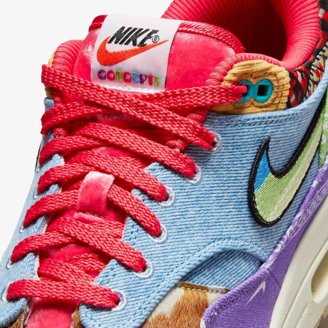 Concepts x Nike Air Max 1 Paisley Wild Violet Multi-Color Sail DN1803-500