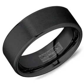 Crown Ring Tungsten Carbide -  Men's Wedding Band TU-0013