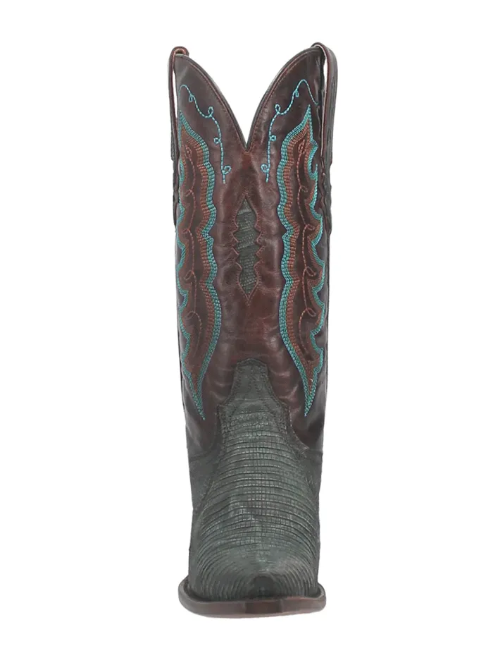 Dan Post DP3007 Womens Drifter Lizard Boots Turquoise