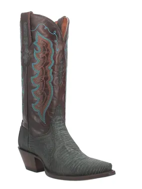 Dan Post DP3007 Womens Drifter Lizard Boots Turquoise