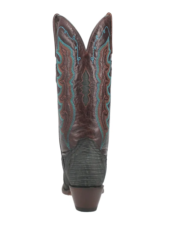 Dan Post DP3007 Womens Drifter Lizard Boots Turquoise