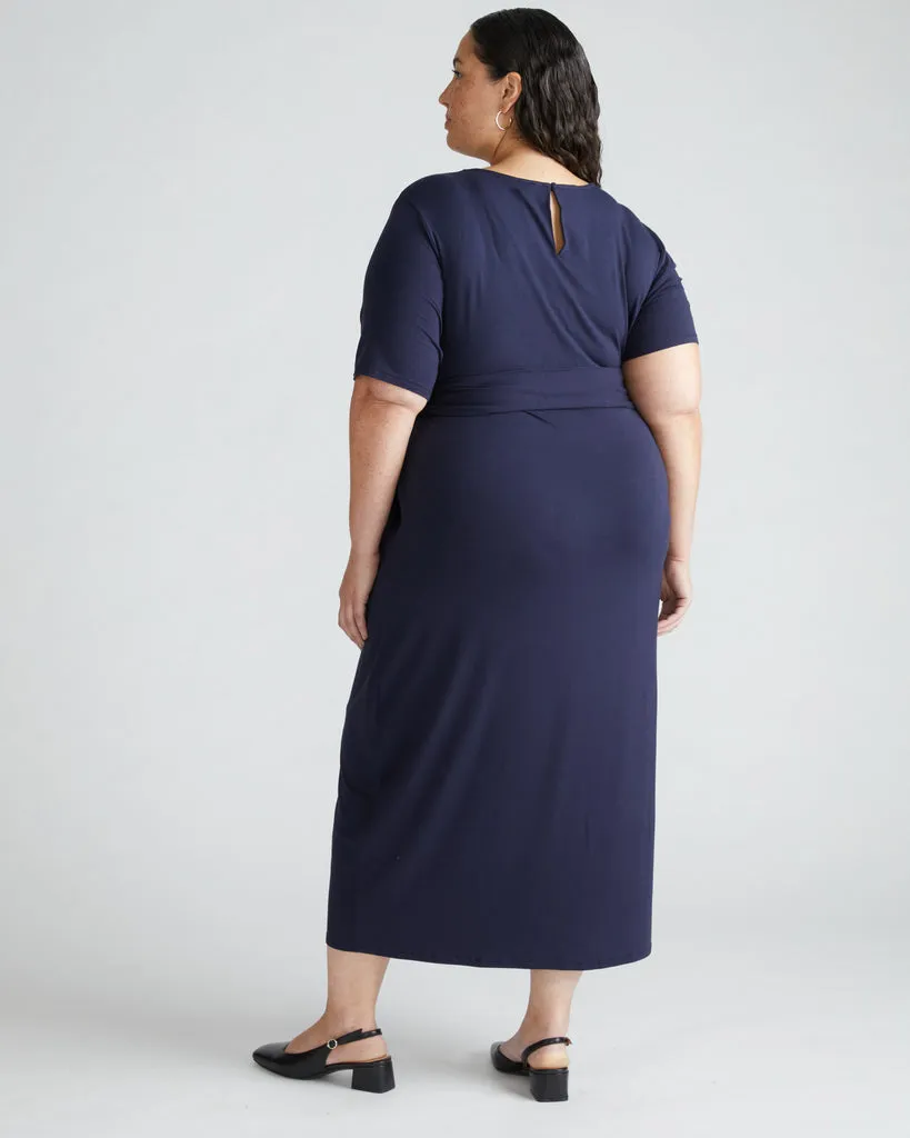 Delilah Liquid Jersey Dress - Midnight