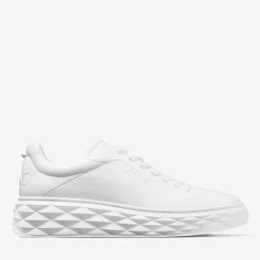 Diamond Maxi/M II White Nappa Leather Platform Trainers