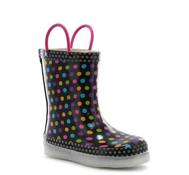 Diva Dot Multi Led Rain Boots