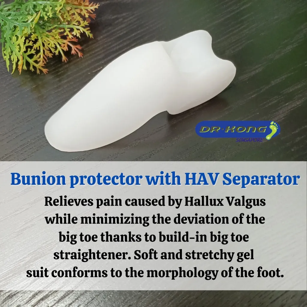 DR.KONG BIO-GEL-BUNION PROTECTOR WITH HAV SEPARATOR ACCESSORIES DK-DKA50(Free size)(RP : $23.90)