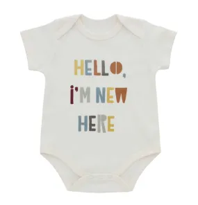 Emerson and Friends - Hello I'm New Here Cotton Baby Onesie Newborn Baby Gift