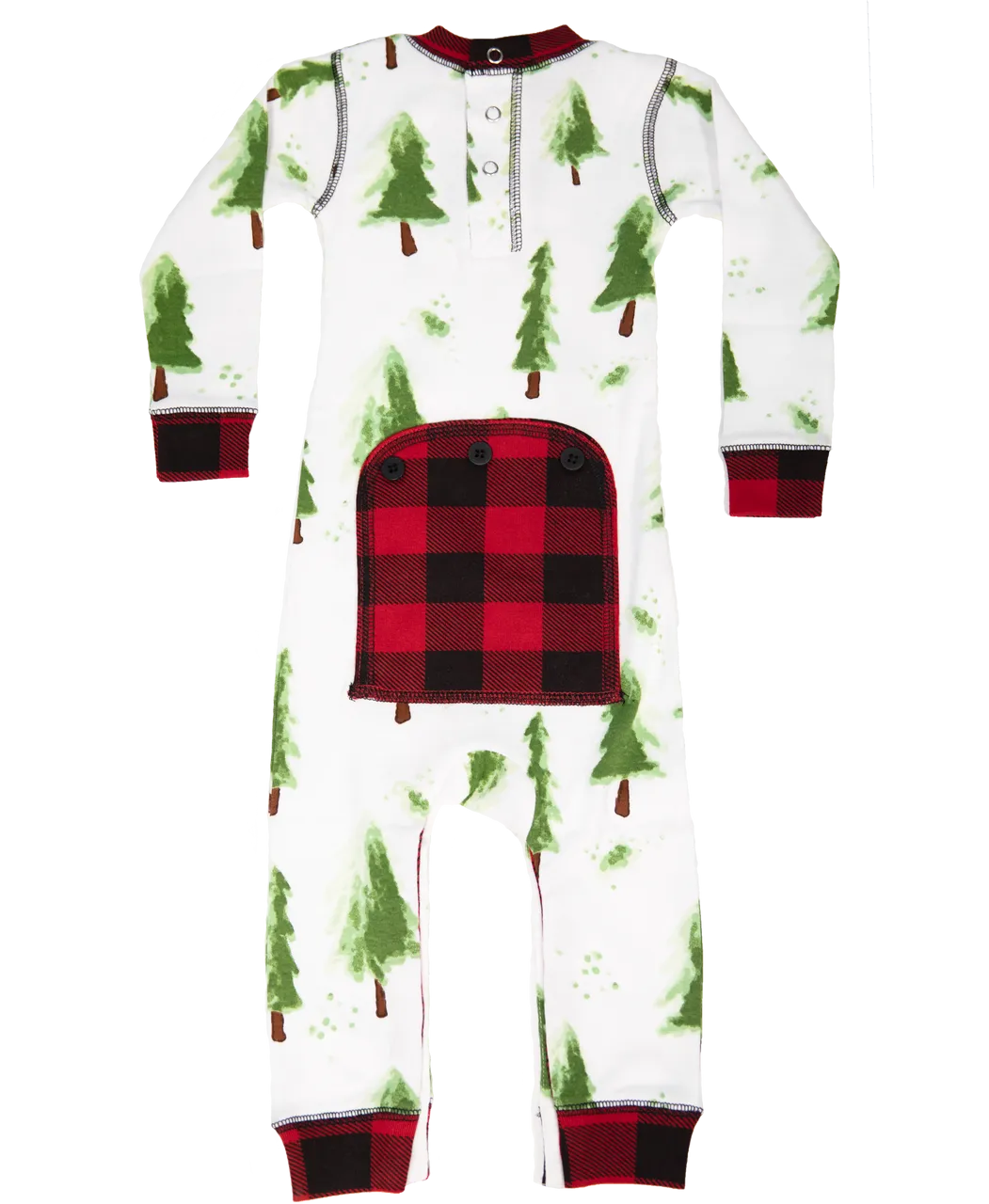 Evergreen Plaid Infant Onesie Flapjack