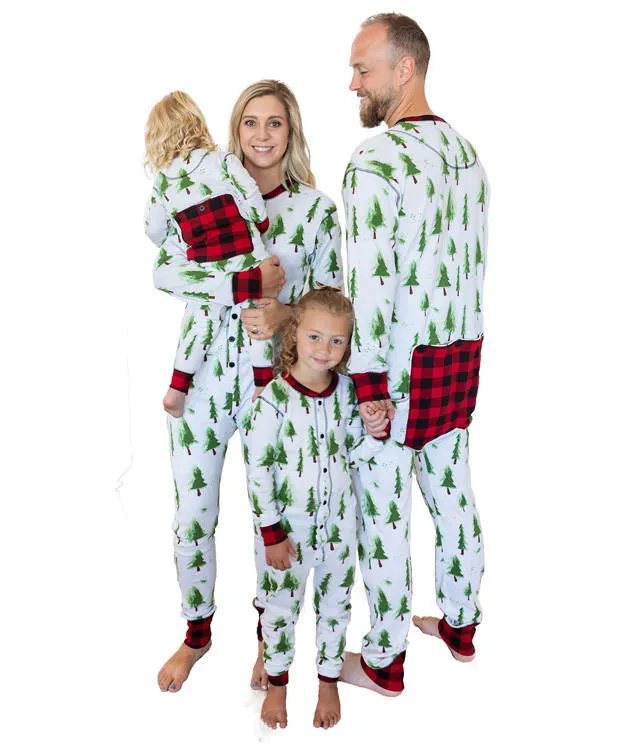 Evergreen Plaid Infant Onesie Flapjack