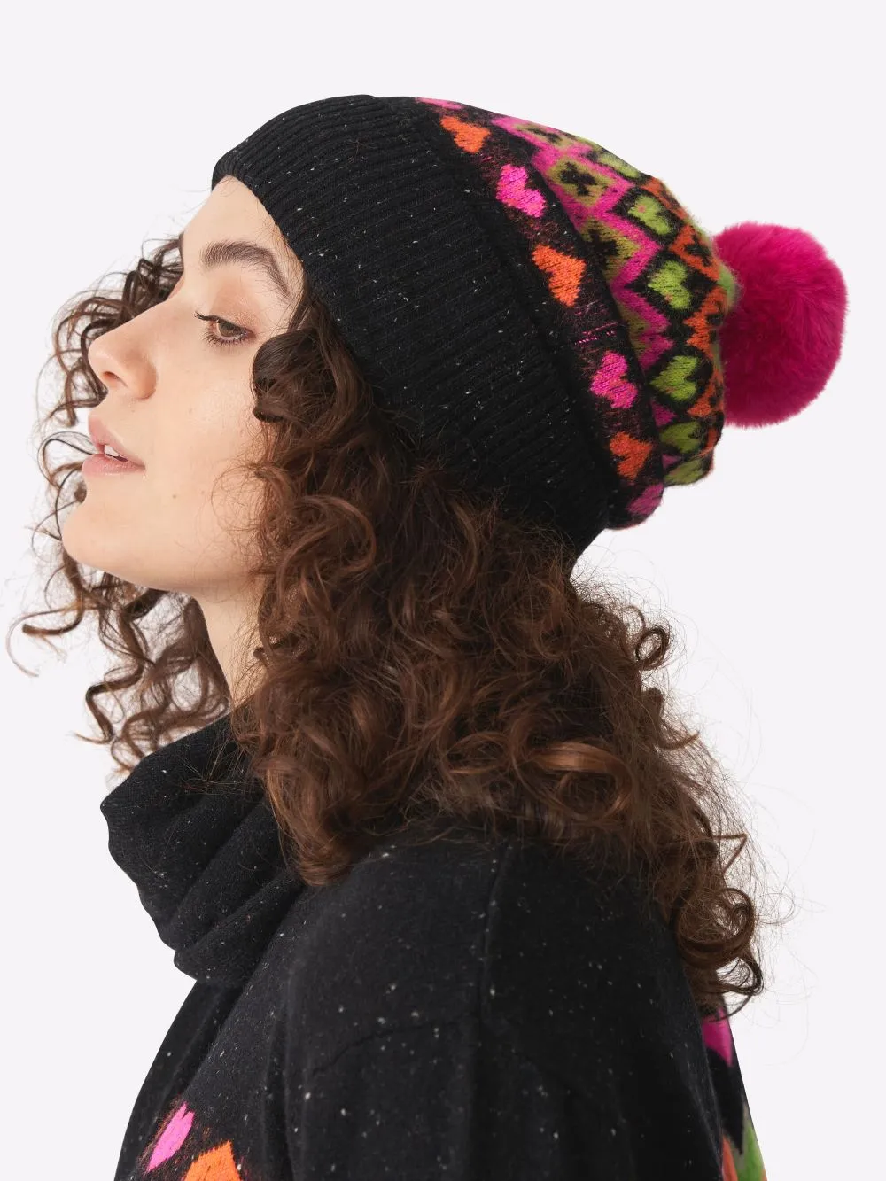 FARLEY FAIRISLE POM HAT