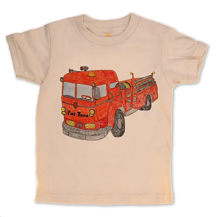 Fire Truck S/S or L/S Tee or Onesie