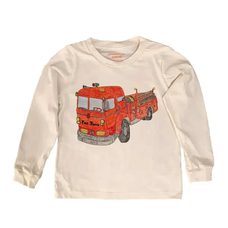 Fire Truck S/S or L/S Tee or Onesie