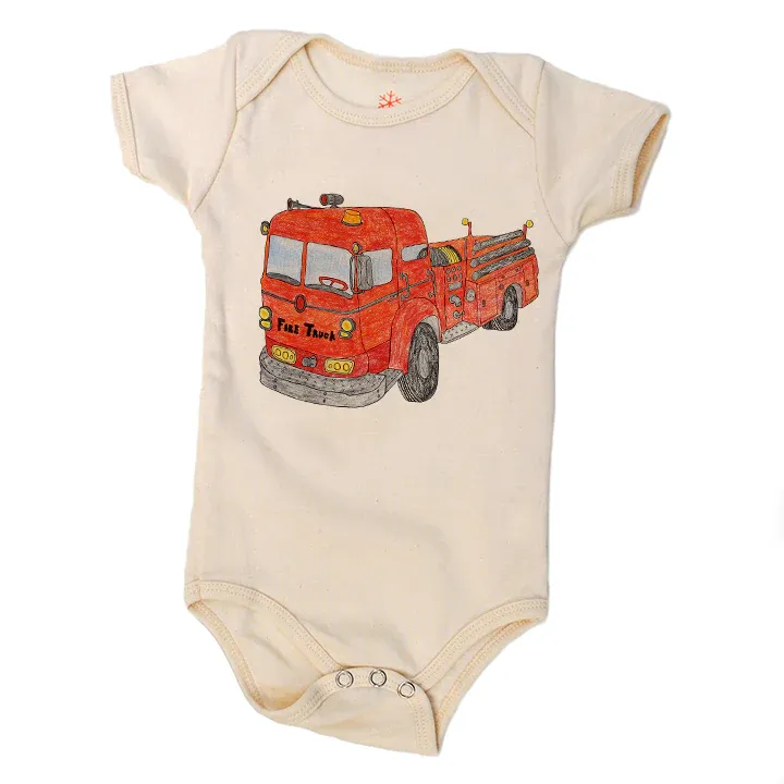 Fire Truck S/S or L/S Tee or Onesie