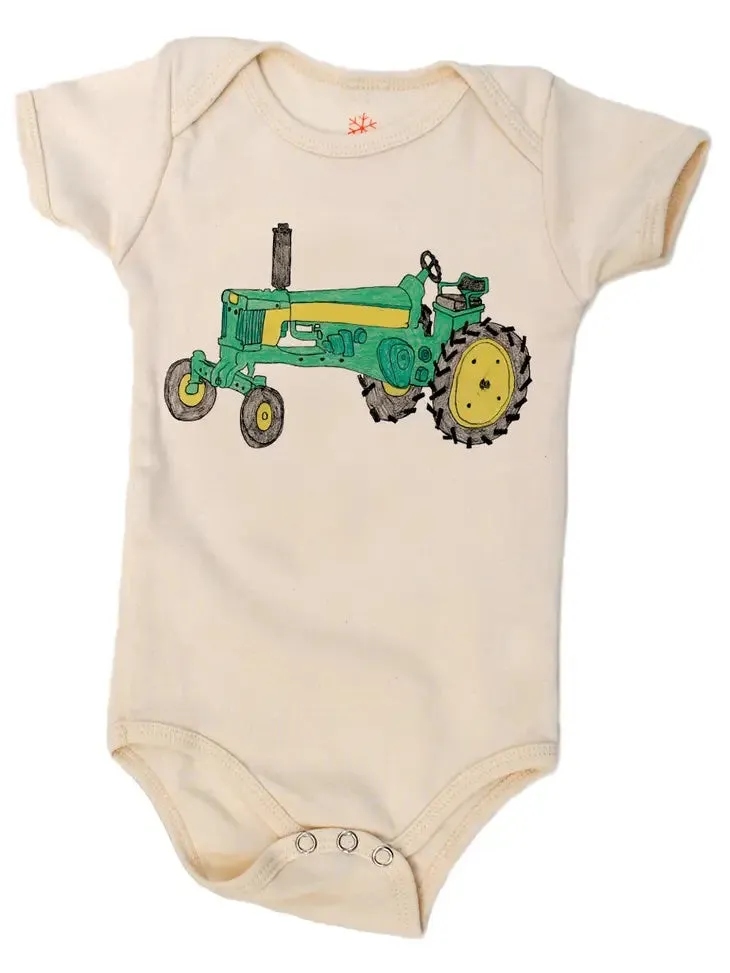 Green Tractor S/S or L/S Tee or Onesie