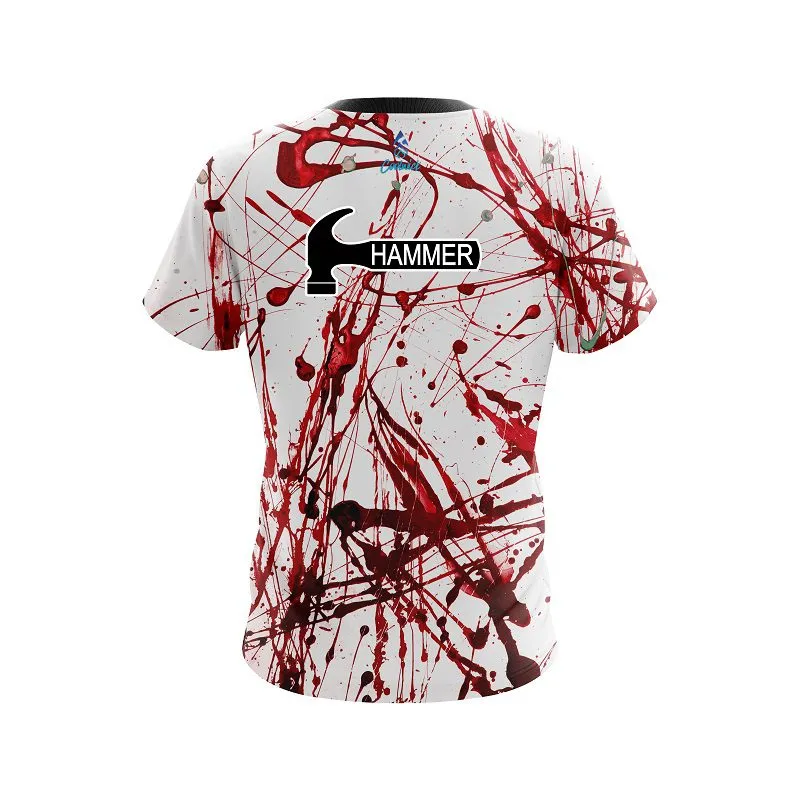 Hammer Red Paint Splash CoolWick Bowling Jersey