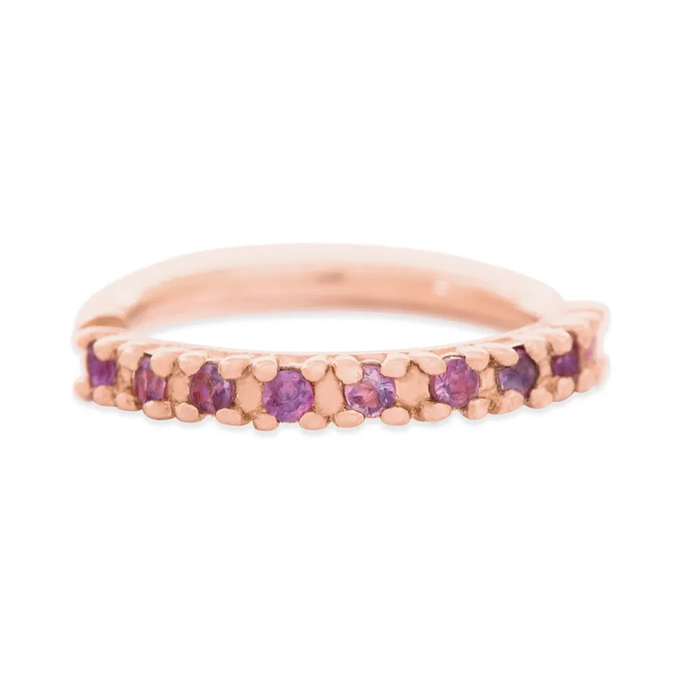 Hera Continuous Ring in Gold with Gemstones